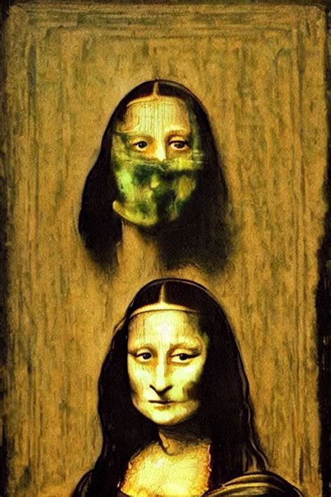 KREA AI - “Mona Lisa in the painting The Scream by Edvard Mu...