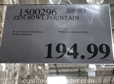 Zen Bowl Fountain Costco Weekender