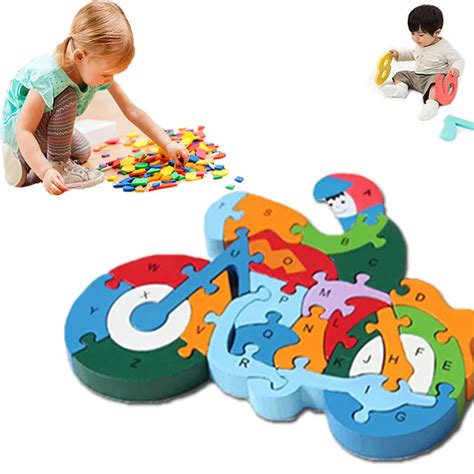 Creative Wooden Puzzle Toys For Children 3D Jigsaw Puzzle Brain Game ...