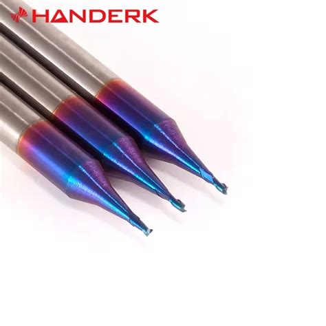 Handerk Customized HRC65 Small Diameter 2 Flute Micro Square End Mill