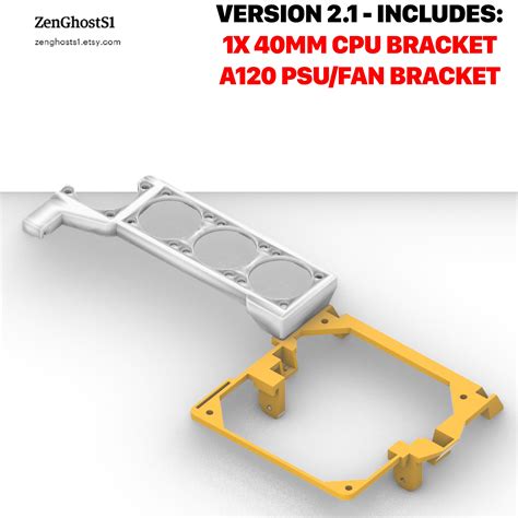 Ghost S1 Fan Psu Bracket Variations 4x40mm Brackets Cpu Etsy