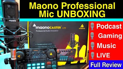 Maono Caster Au Am S Premium Mic Unboxing Full Review Best