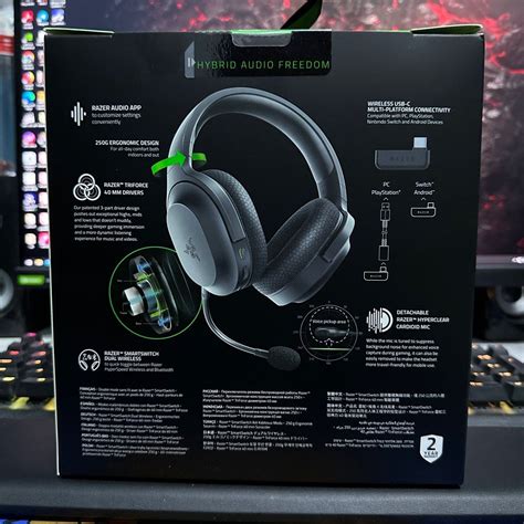 Razer Barracuda X Black Quartz Mercury Model Gaming Headphones