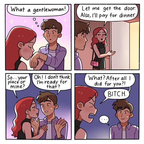 A Comic Strip With Two People Talking To Each Other