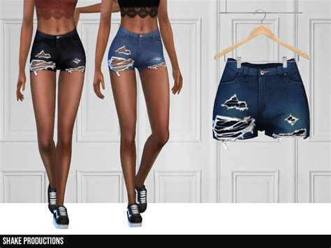 The Sims Resource Shakeproductions 331 Denim Shorts