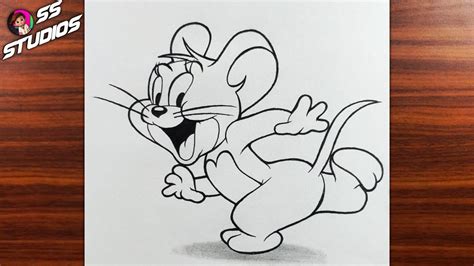 How To Draw Jerry The Mouse How To Draw Jerry Easy How To Draw