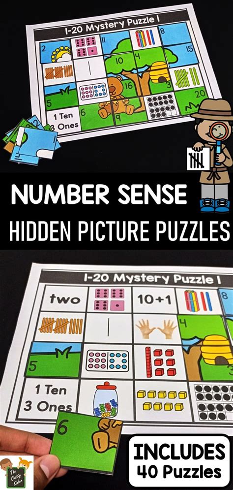 Number Sense Puzzles Hidden Picture Puzzles The Chatty Kinder