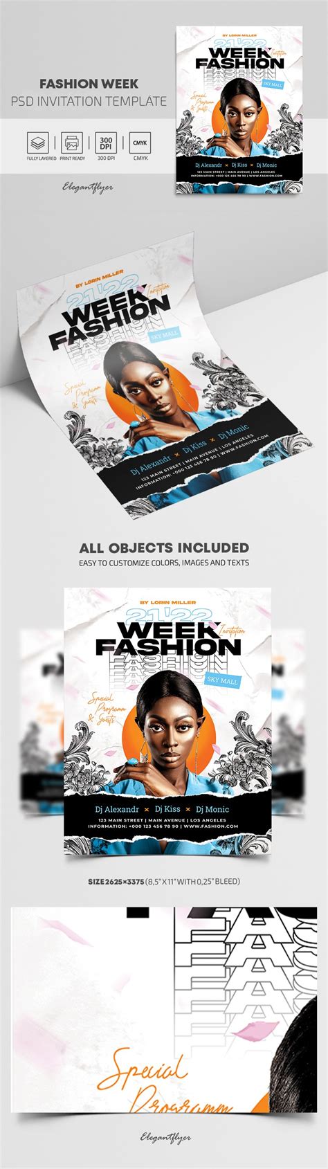 Fashion Show Flyer Template Psd