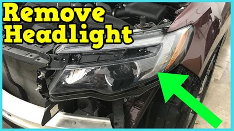 Honda Pilot 2016 2017 2018 2019 Headlight Removal How To Remove Replace Install Youtube