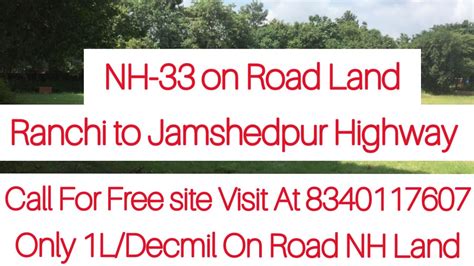 On Road Land Nh Only L D Ranchi Jamshedpur Highway On Road Land