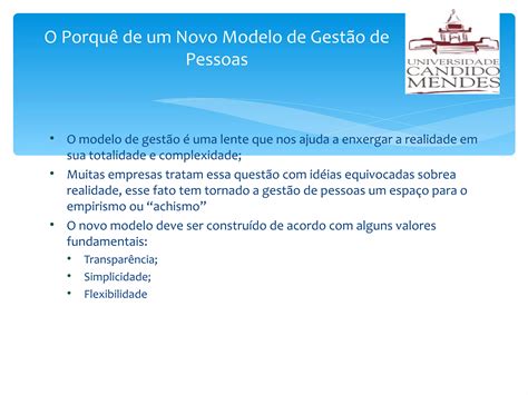 Um Novo Modelo De Gest O De Pessoas Ppt