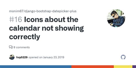Icons About The Calendar Not Showing Correctly Issue 16 Monim67