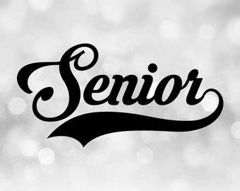 Senior Word Clipart - Etsy