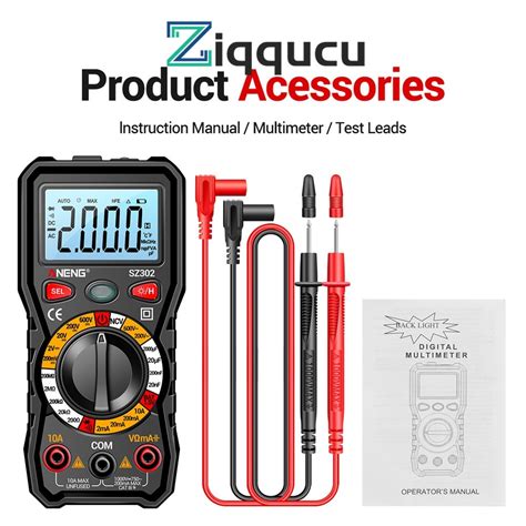 Ziqqucu Sz Sz Lcd Digital Multimeter Voltmeter Ac Dc V