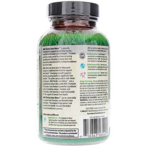 Milk Thistle Liver Detox Irwin Naturals