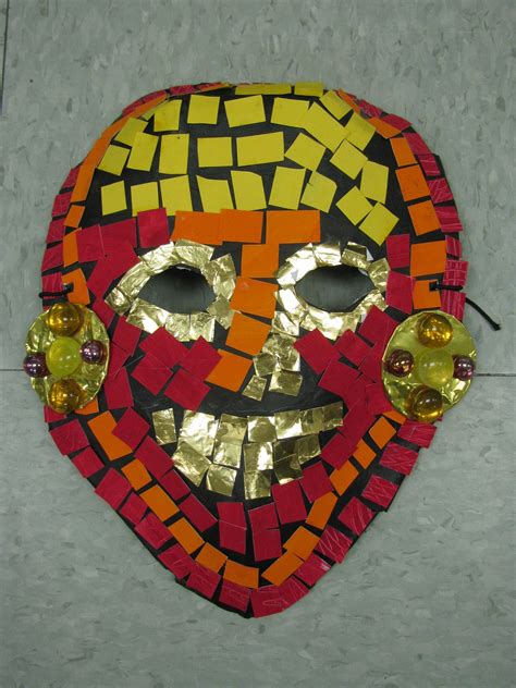 3rd Grade Ancient Mayan Paper Mache Mask Lesson Designed By Art