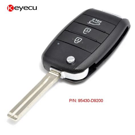 Keyecu Replacement Upgraded Flip Car Key Remote Key Fob Button Mhz