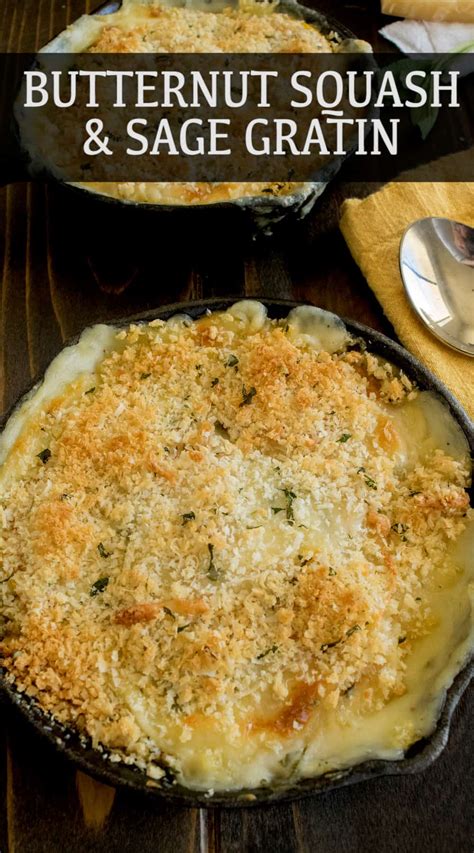 Butternut Squash And Sage Gratin Culinary Ginger