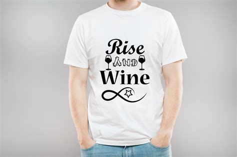 Rise And Wine Svg T Shirt Design Graphic By Ujjal Mia · Creative Fabrica