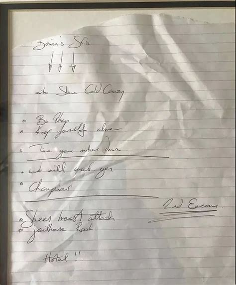 Freddie Mercury handwritten setlist for sale - here's how you can buy ...