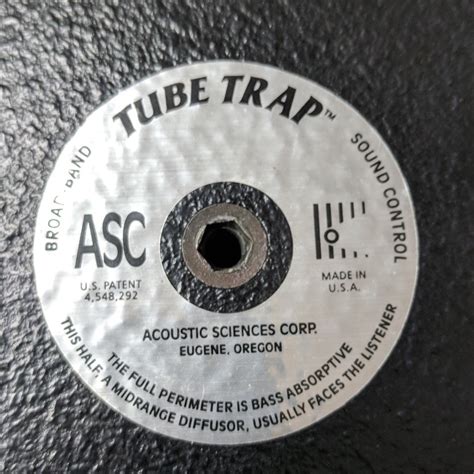 Acoustic Sciences ASC Tube Trap Full Rounds 11 Diameter X 3 Tall For