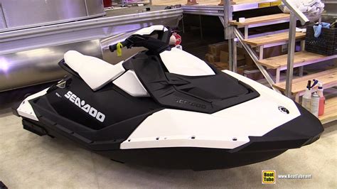 2015 Sea Doo Spark White Jet Ski Walkaround 2015 Quebec Boat Show