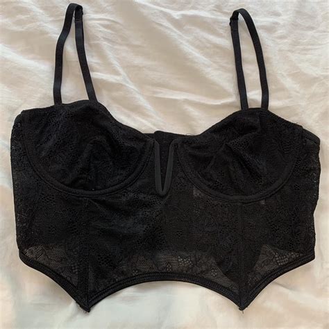 Glassons Black Lace Corset In Great Condition Depop