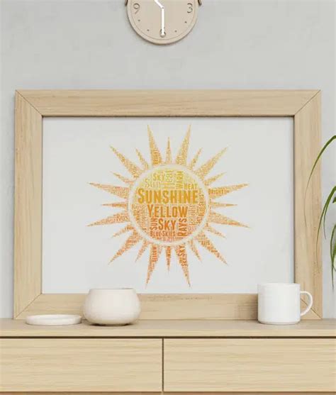 Sunshine Design Sun Word Art Print Abc Prints