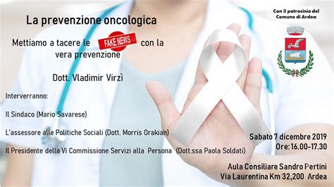 Comune Di Ardea Prevenzione Oncologica