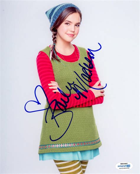 Bailee Madison Signed 8x10 Photo Autographed Acoa Zobie Productions