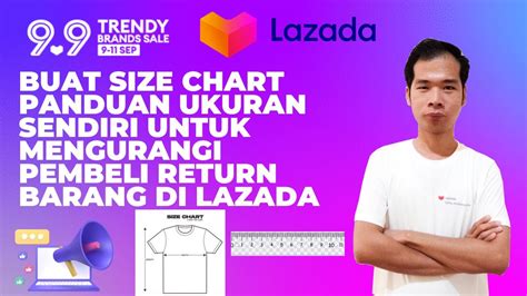 Buat Size Chart Panduan Ukuran Sendiri Untuk Mengurangi Pembeli Return