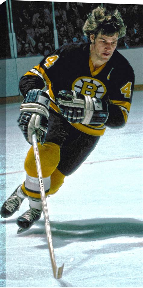 Bobby Orr 14x28 Hhof Canvas Bruins Skating