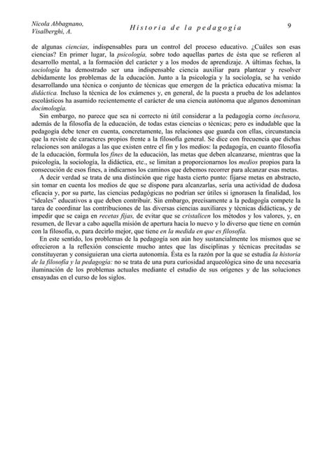 Historia De La Pedagogia Pdf