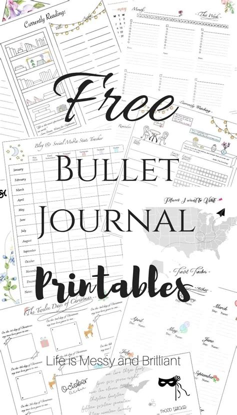 Free Bullet Journal Templates From A Wide Range Of Bullet Journal Formats Select The Right