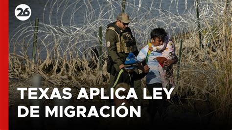 Eeuu En Texas Aplican Una Ley Para Detener Y Expulsar A Los Migrantes