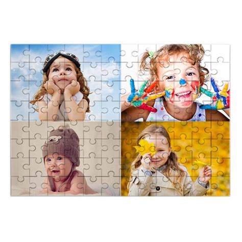 Puzzle 70 pièces avec pêle mèle photos