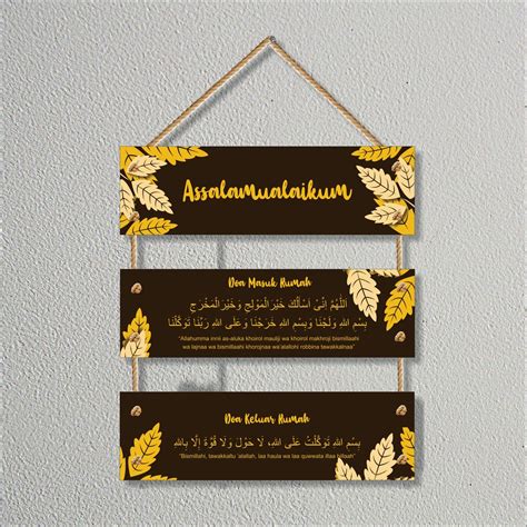 Jual Hiasan Dinding Assalamualaikum 03 Walldecor Gantung Shabby Chic