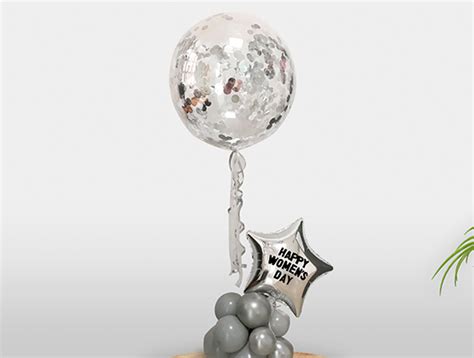 Silver Sparkling Women S Day Balloon Bouquet Balloon Decoration In