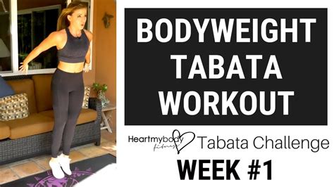 Bodyweight Tabata Workout Minute Tabata Workout At Home Youtube