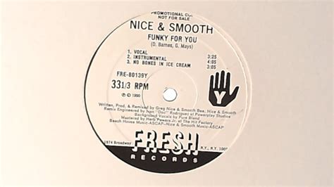 Nice Smooth Funky For You 1990 Fresh Records Promo Special K