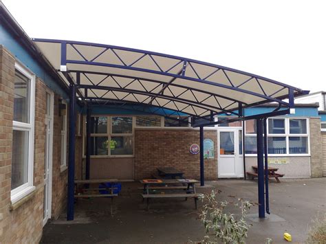 Grove Primary School Outdoor Dining Area Canopy Clovis Canopies Uk