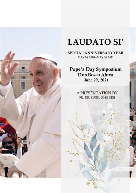 Pdf The Historical Context Of The Encyclical Laudato Si