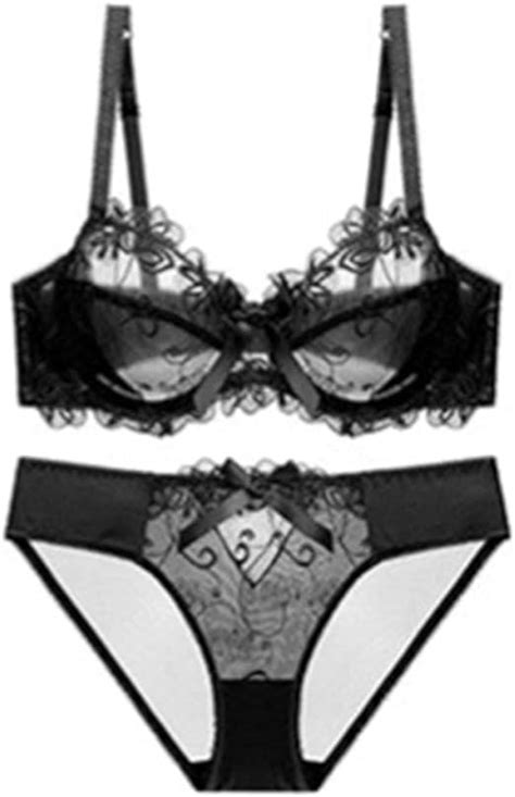 Cwang Frauen Sexy Spitze Dessous Bh Set Push Up Bra Und Slip