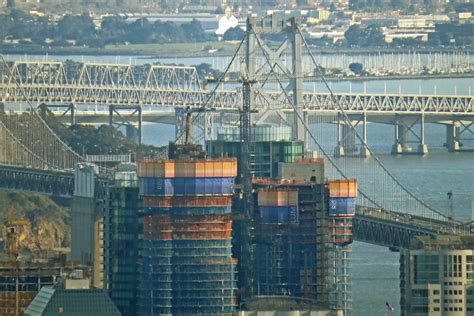 Rincon Area Construction And East Span Of Bay Bridge From Flickr