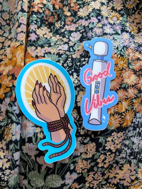 Praying Hands Shibari Vinyl Sticker Etsy