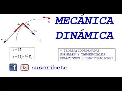 Teor A Cinem Tica Con Coordenadas Normales Y Tangenciales Relaciones