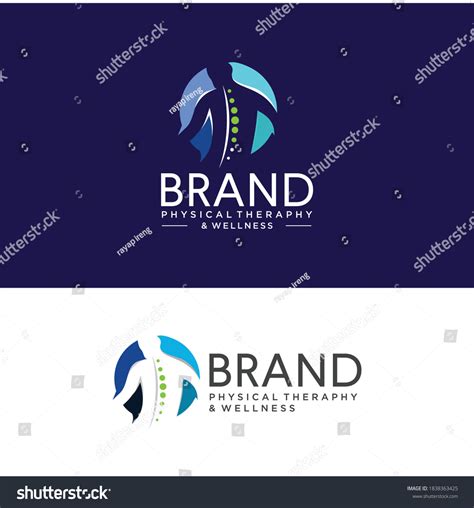 Human Spine Backbone Logo Vector Icon Stock Vector Royalty Free