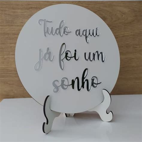 Quadro Decorativo Personalizado Tudo Aqui J Foi Um Sonho No Elo