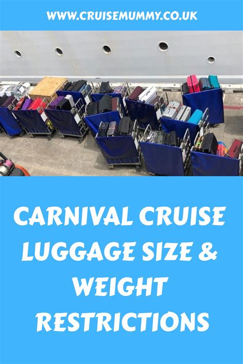 The Carnival Cruise Luggage Restrictions You Need To Know 2024 Luxury Cruising