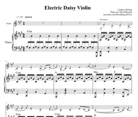 Lindsey Stirling Sheet Music - Electric Daisy Violin Sheet Music for Violin